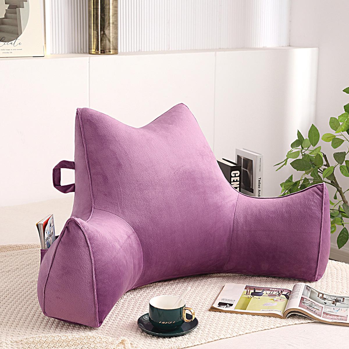 

Crescent Cat Ears Double Handle Reading & Lumbar Support Pillow 85*40*50cm фіолетовий