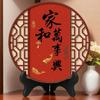 Peace and Joy Chinese Round Tabletop Ornament for Home Decor