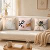 Cat Is Leisure Life Square Pillow Case Breathable Organic Short Plush Cushion Covers WrinkleResistant Soft Durable