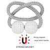 Pearl Magnetic Curtain Clips, Curtain Fixer, Adjustable Locking Ties, Magnetic No Punch, Curtain Decorative Accessories