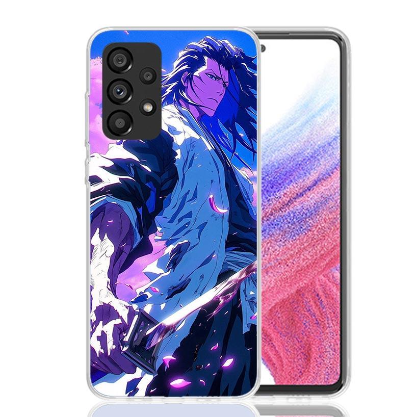 Bleach Kuchiki Byakuya Phone Case for Samsung Galaxy A52 A51 A50S A12 A22 A32 A72 A10S A30S A31 A71 Note 20 Ultra 10 Plus S10 Ga