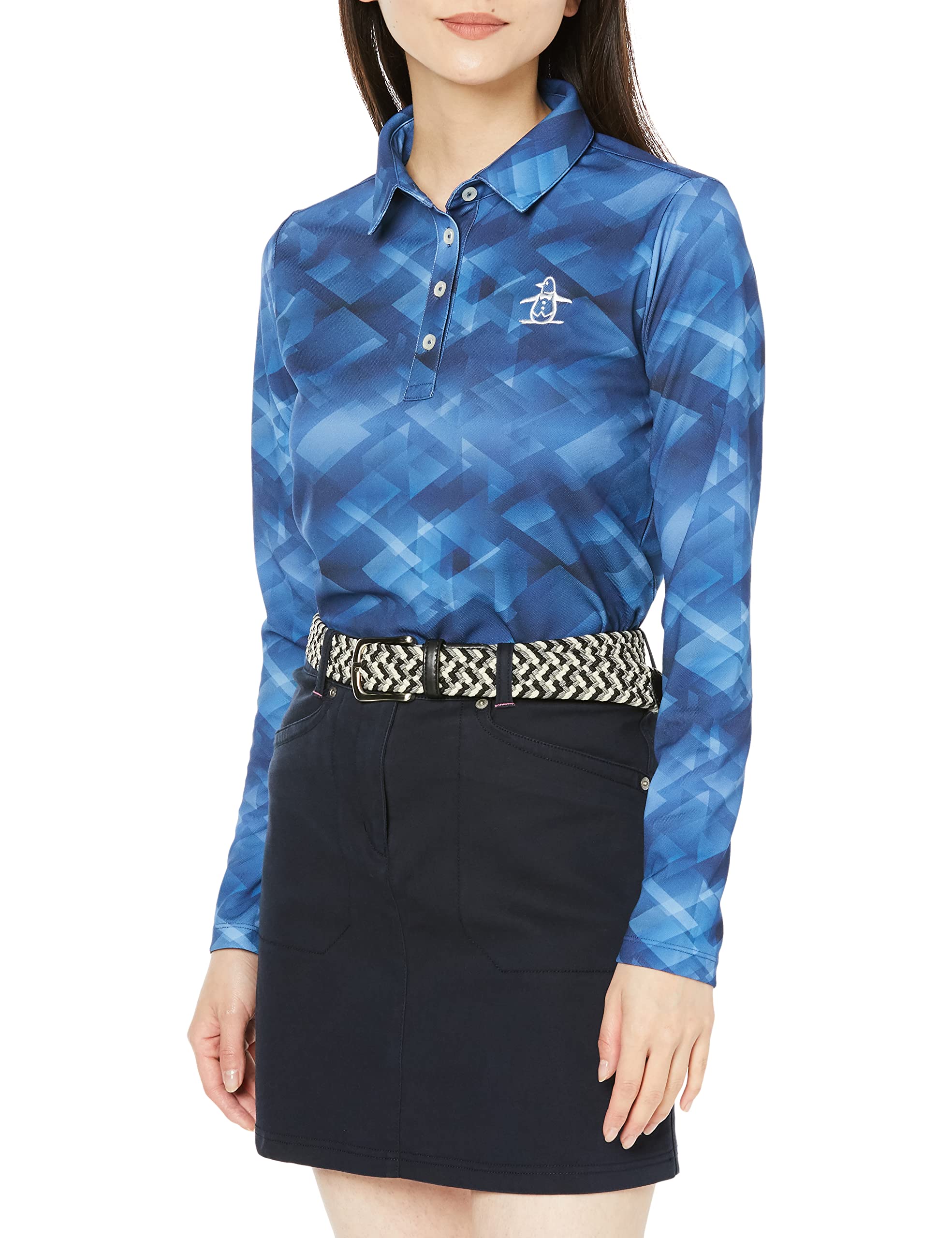 

shirt with gradient Outlast NV00 equivalent to Japanese size 2L [Munsingwear] Long-sleeved print, sweat-absorbing, quick-drying, UVCUT,