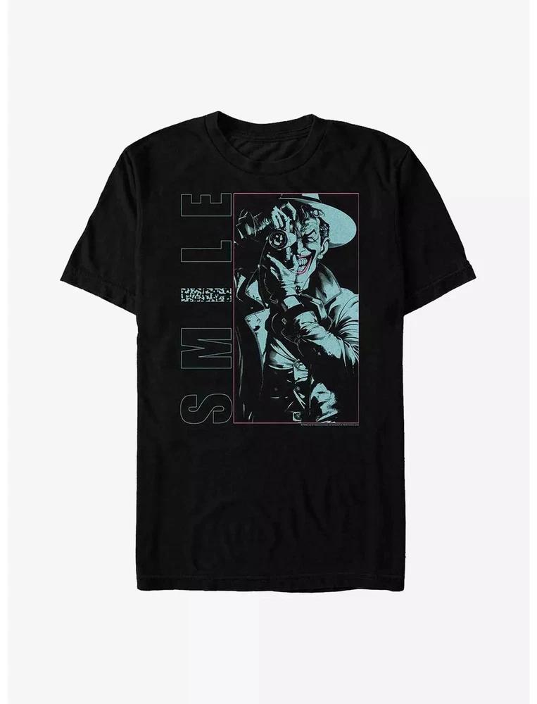 Comics Joker Smile Black TShirt S