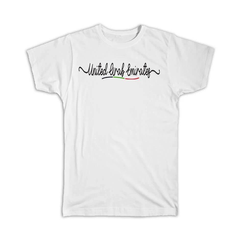 

Gift T-Shirt : United Arab Emirates Flag Colors Emirati Travel Expat Country S