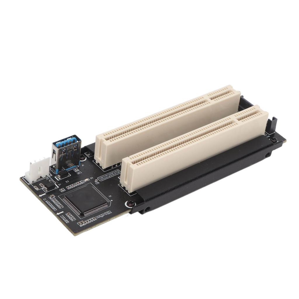 PCI E To Dual PCI Card Plug and Play PCB Material Blue LED Dual PCI Expansion Card for WIN