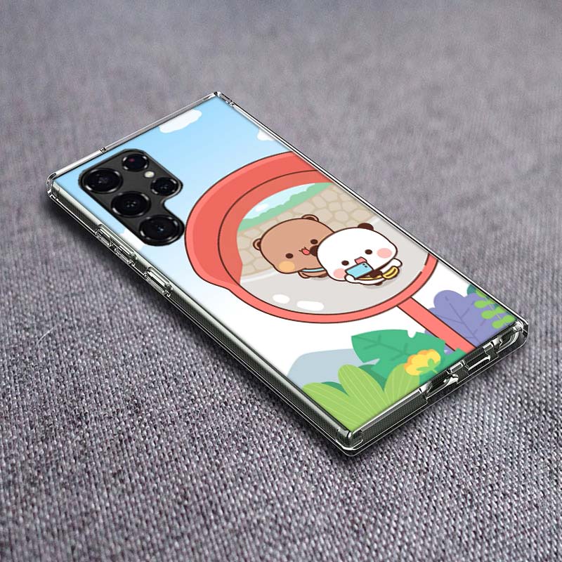 

Cute BuBu DuDu Phone Case For Samsung Galaxy S24 S23 S21 S20 FE S22 S26 Ultra S25 Edge S10 Plus Cover Clear TPU Capa Shell Coque Samsung S20 FE