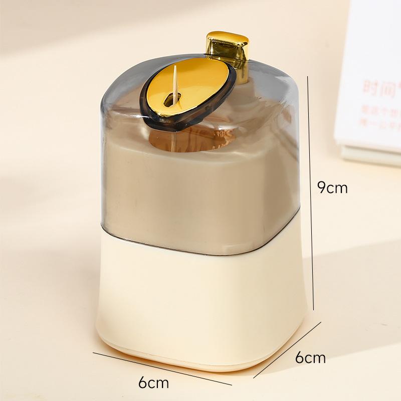 Toothpick Box - Toothpick Holder On The Living Room Table - Press-down Type Toothpick Tube - Household Automatic Pop-up Toothpick Can
