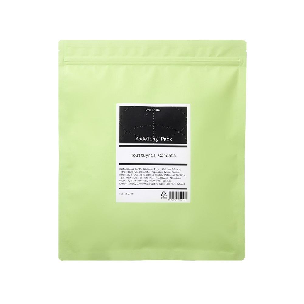 ONE THING Large Size Modeling Pack Houttuynia Cordata Soothing Pore Care 1kg with Tool Set