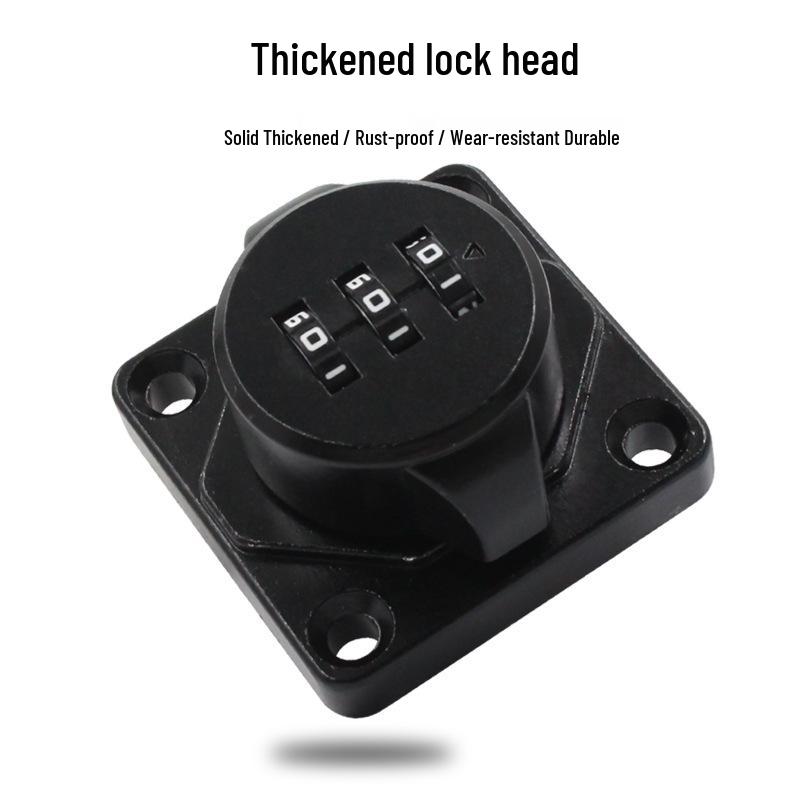 Password-Operated Cabinet Lock for Drawer, Door, and Corner Cabinets – Hole-Free, Thickened Bolt Design