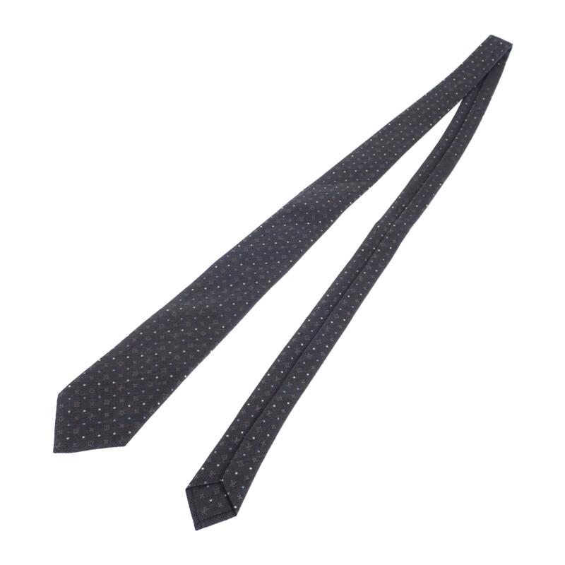 Louis Vuitton M79111 Krawatte grau Seide/Baumwolle Herren