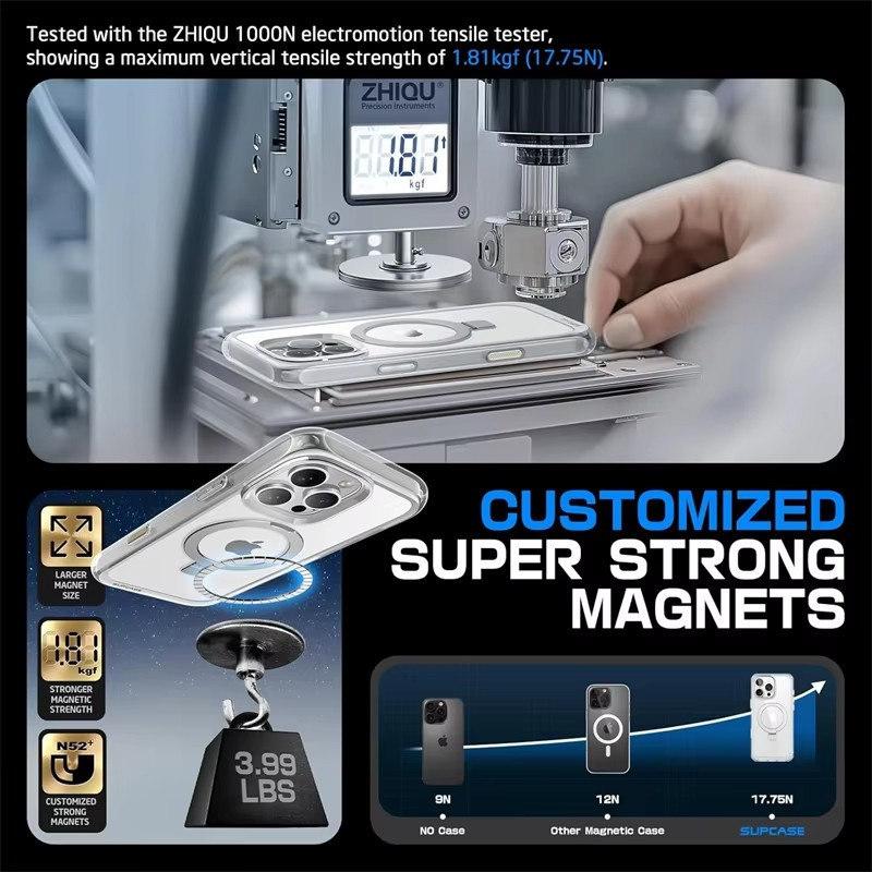 Magnetic Clear with Camera Control Button Macsafe Stand Case for IPhone 16 Pro Max Plus 16Pro 16Plus IPones Magsafe Holder Cover