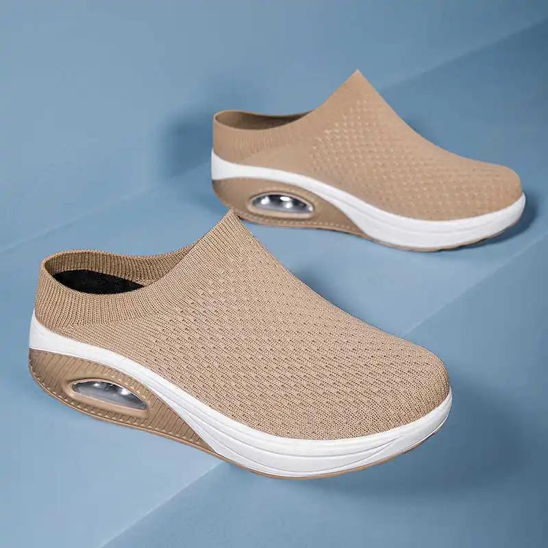 Fashion Round Foot Without Strap Low Heels Shoes For Women Silver Heel For Women Best Quality Luxury Shoes Sneakers Sport Kawaiis