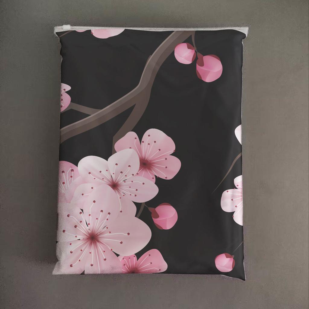 3D Digital Printing Black Plum Blossom, Home Textile Bedding Bed Sheet Quilt Cover Three-Piece Set
