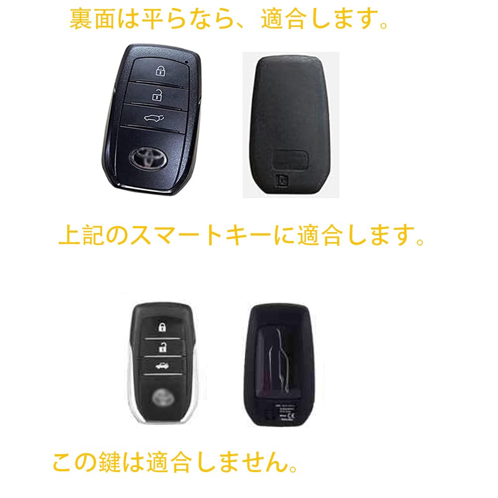 Kinotaka TPU Smart Key Case for Toyota Dedicated Design for Corolla Cross, Yaris Cross,