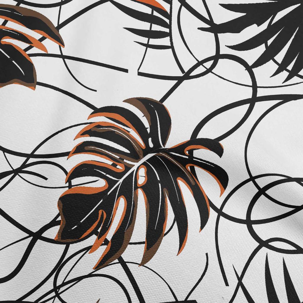 oneOone Cotton Flex Mint Green Fabric Abstract Tropical Leaf Craft Projects Decor Fabric Printed By The Yard 40 Inch