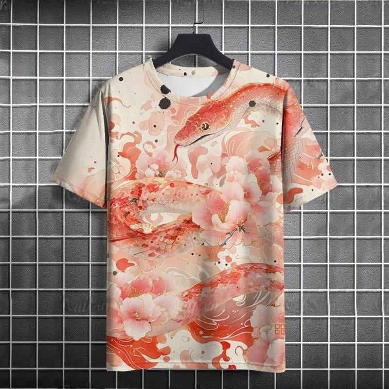 Short sleeved shirt, round neck streetwear T-shirt