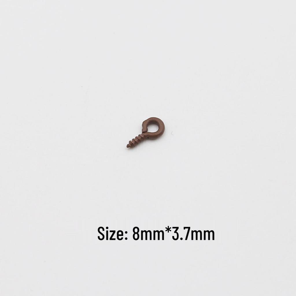 DIY Colored Ram Horn Hook Jewelry: Pearl Screw Nails & Threaded 9-Shaped Pendant Accessories