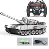 2.4G 7CH/4CH Remote Control Crawler Tank with Light and Music Multifunctional Simulation RC Tracked Tanks Model Kids Toys Gift