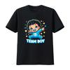 Team Junge Baby Geschlecht Enthüllung Party Ankündigung T-Shirt vintage Gewaschen Stilvoll Grafik Weiche Designer Kleidung Lässig Bequem