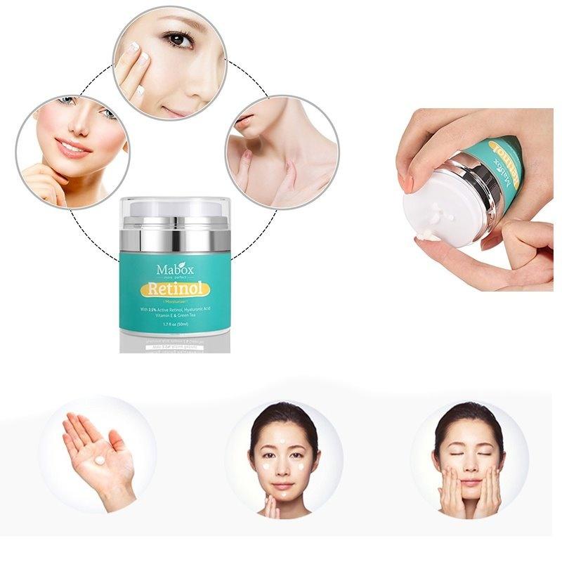Retinol Hyaluronic Acid Moisturizing Cream Shrinking Pore Moisturizing Whitening Anti Wrinkle Cream