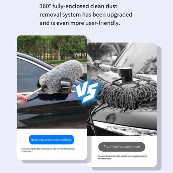 Car Duster Brush Extendable for Vehicle Interior Microfiber Dust Remover & Exterior Soft
