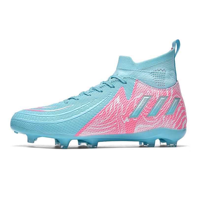 New high-top football shoes men's and women's wear-resistant and non-slip youth long-nail broken-nail sneakers