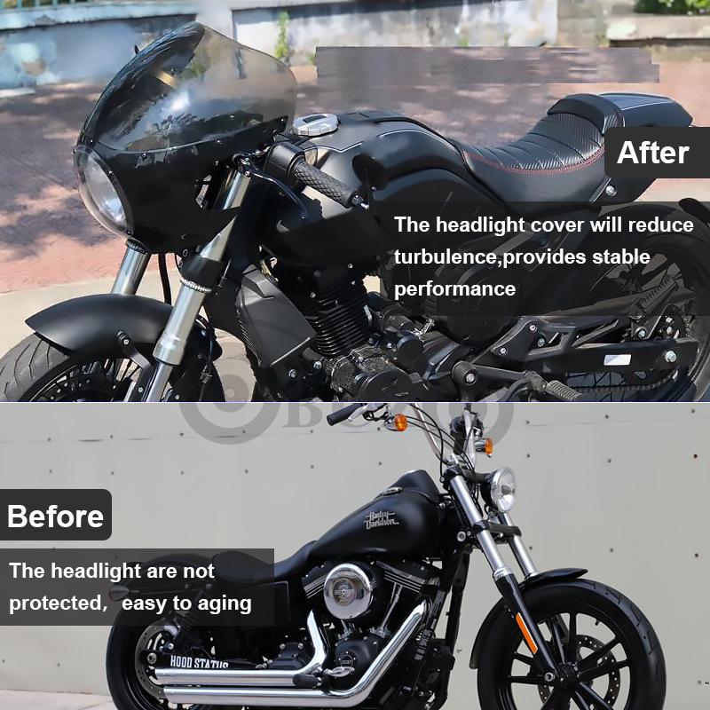 Retro Round Headlight Fairing Cover for ST250 Motorcycle