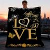 1pc Butterfly Love Decor Outdoor Flannel Blanket , Machine Washable Perfect Gift for Birthday , Holiday Travel Accessory , Durable Material
