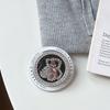 Creative Magnetic Desktop Drama Mobile Phone Airbag Holder Rhinestone Bear Mirror Advanced Sense Ring Female