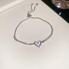 Zircon Love Bow Round Arrow Flower Pendant Bracelet Fashion Versatile Bracelet Light Luxury High-end Jewelry