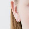ROAJU [silver925]water Drop Onetouch Earring