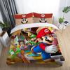 Nintendo Super 3pc Mario Cartoon Odyssey Single Panel Duvet Cover Set Bedding