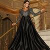 Spring and Summer New Women's Clothing Collar Pendulum Dress, Sexy Long Dress Trailing Banquet Evening Dress