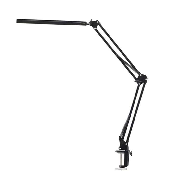 LED Eye-Care Desk Lamp with USB, Student Dormitory Creative Bedside Reading Light, Long Arm Folding Clip Design