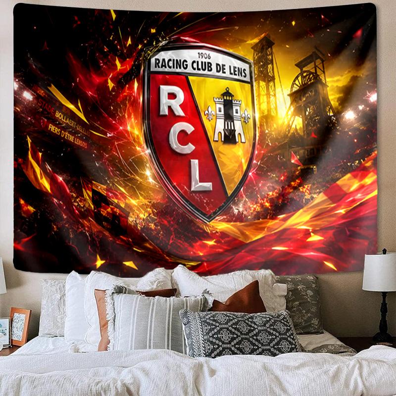 Racing Club Lens Crest Tapestry Playroom Tapestry, Accessories for Bedroom,Livingroom, dormitory Room Wall Decor Fan Birthday Gifts
