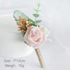 Artificial Corsage Simulation Flowers Wedding Supplies For Grooms Bridal Groomsmen Bridesmaids