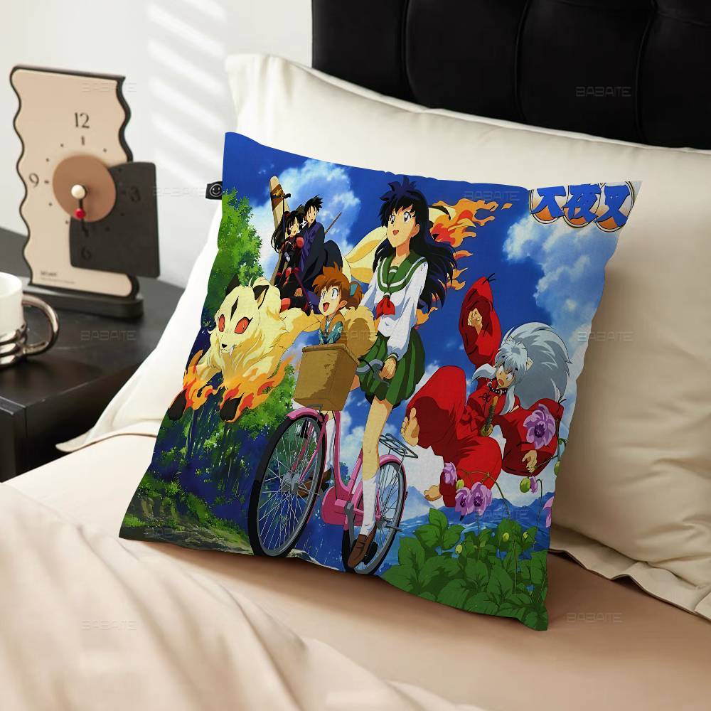 Inuyasha Anime Personalized Pillow Dust Cover Bedroom Kids Party Decoration Pillowcase Birthday Children Gift