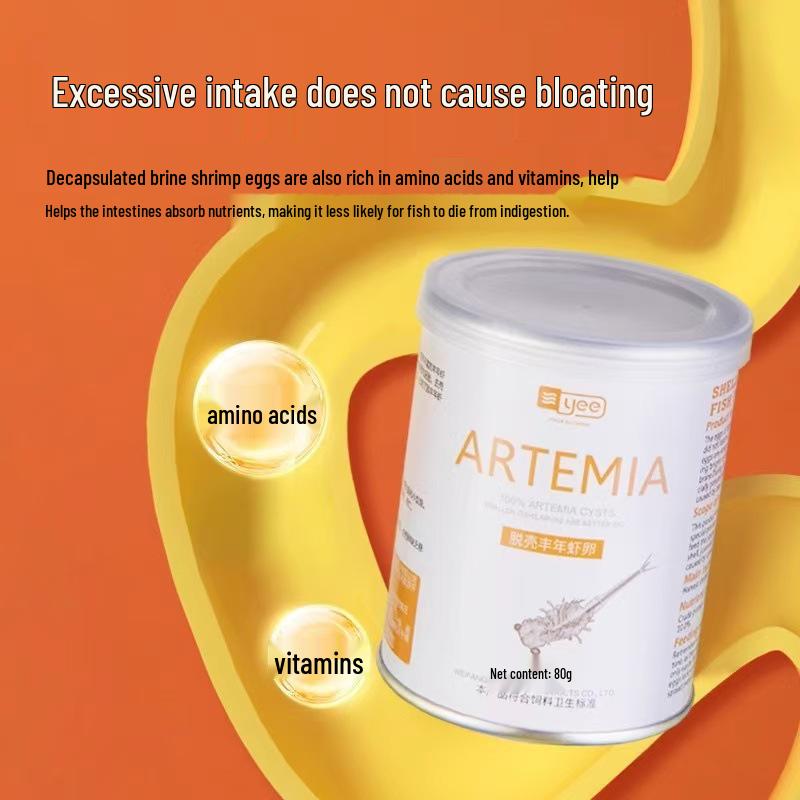 Yi Brand Decapsulated Brine Shrimp Eggs - Hatchable Fish Fry & Guppy First Feed
