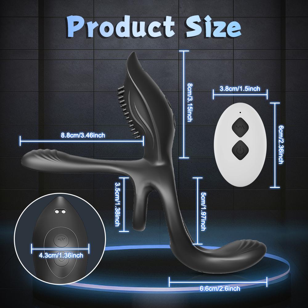 Remote Control Vibrator Cockring Cock Penis Ring for Men Delay Ejaculation Penisring Anal Stimulator Adult Sex Toys for Men