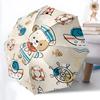 1 Stück Nautischer Bär Automatisches Öffnen/Schließen Faltbarer Regenschirm mit 8 Speichen, Kunststoffgriff, Winddichter Tragbarer Sonnenschirm yy251222184