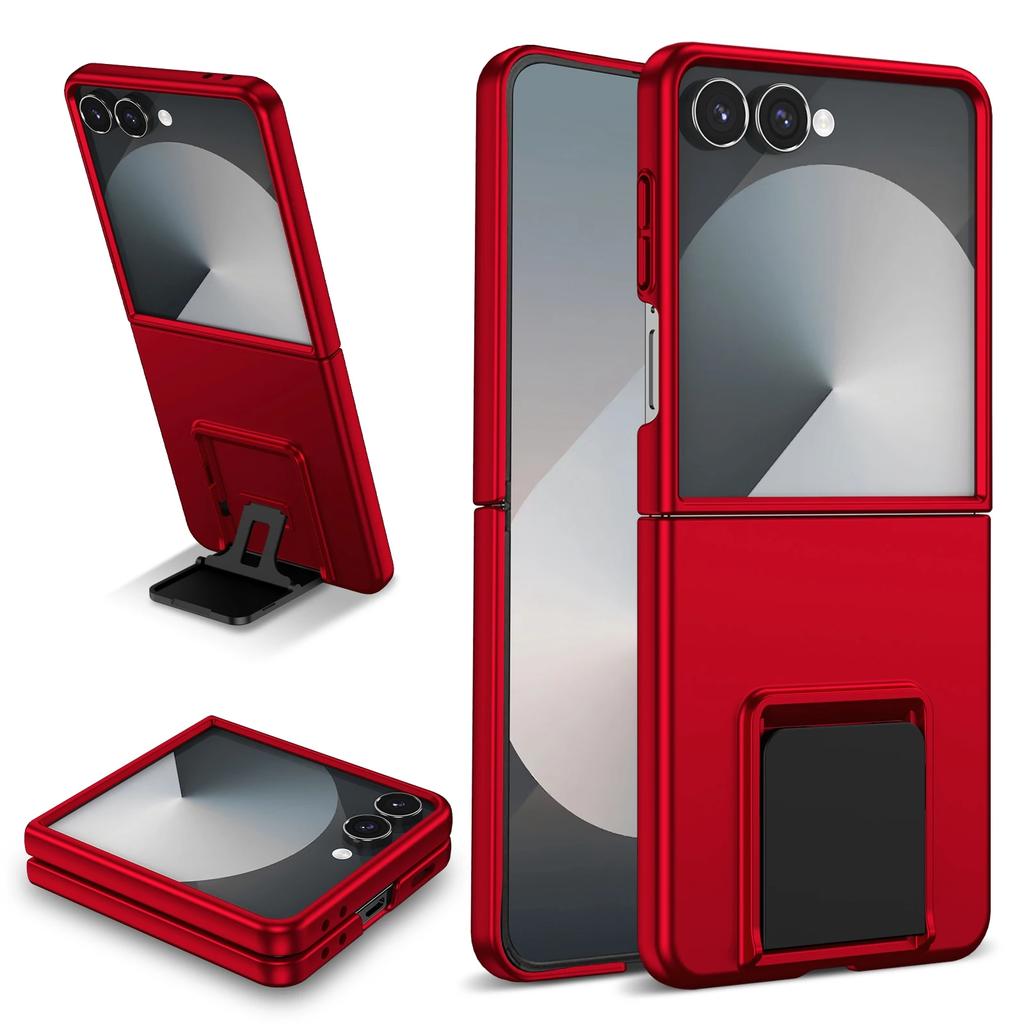 Slim Hard Cover with Invisible Kickstand for Samsung Galaxy Z Flip 7 6 5 4 3 5G Flip7 Flip6 Flip5 Flip4 Phone Case Protective