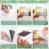 Magnetic Photo Frame Set 10/20/50Pcs DIY Fridge Magnet Kit, Clear Acrylic with Custom Refrigerator Magnets Adhesive Backing, Picture Making for Crafts