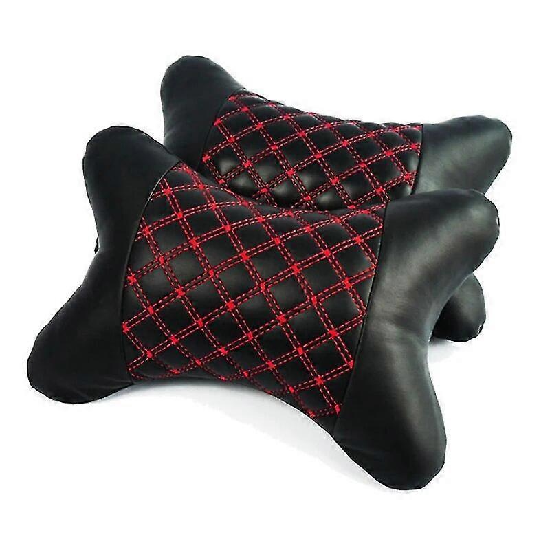 Universal Car Headrest Neck Support Pillow Four Seasons Universal Pu Leather+pp Cotton No Deformation Neck Pillow