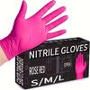 100/50/10/1 Nitrile Gloves, Durable and Lightweight, Suitable for Household Cleaning, Hairdressing, Hair Dyeing, Pet Care, Kitchen Beauty and Cleaning