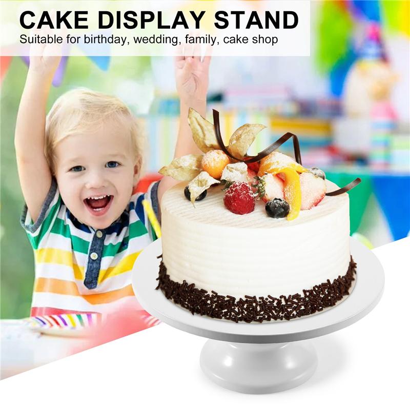 ABWR-12 Inch Iron Round Cake Stand Cake Plate Pedestal Dessert Holder Wedding Birthday Party