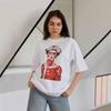 Western Style New Fashion Casual Loose Print Short Sleeve Cotton T-shirt Top Printed Loose T-shirt