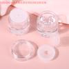 Empty Sifter Jars with Mesh, Loose Powder Container, Clear Cap, DIY Cosmetic Refillable Bottles, 2/5 Pcs