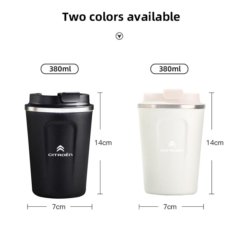 AJFJ2 Portable Car Coffee Mug Travel Water Cup Thermal Cup Accessories For Citroen C6 C4 2CV C8 C-Elysee C15 C4L Spacetourer CelyseeC6