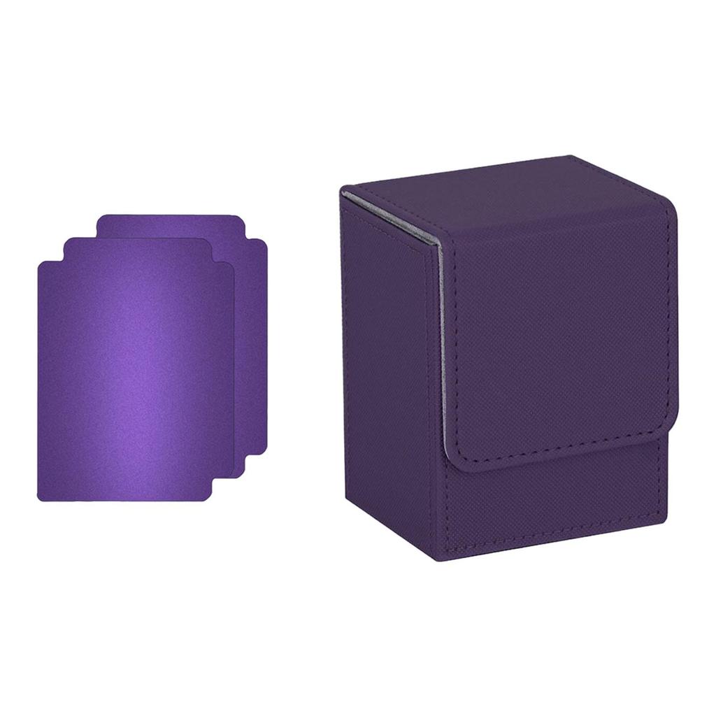 Trading Card Deck Box with Baffle Holds 100 Trading Card Premium Protective Cards Case for TCG Collectible Cards Card