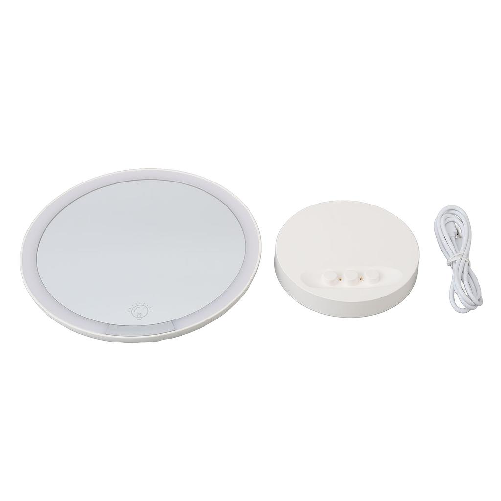 Magnetic 10X Magnifying Makeup Mirror Adjustable 3 Light Cosmetic Mirror with Handheld Base